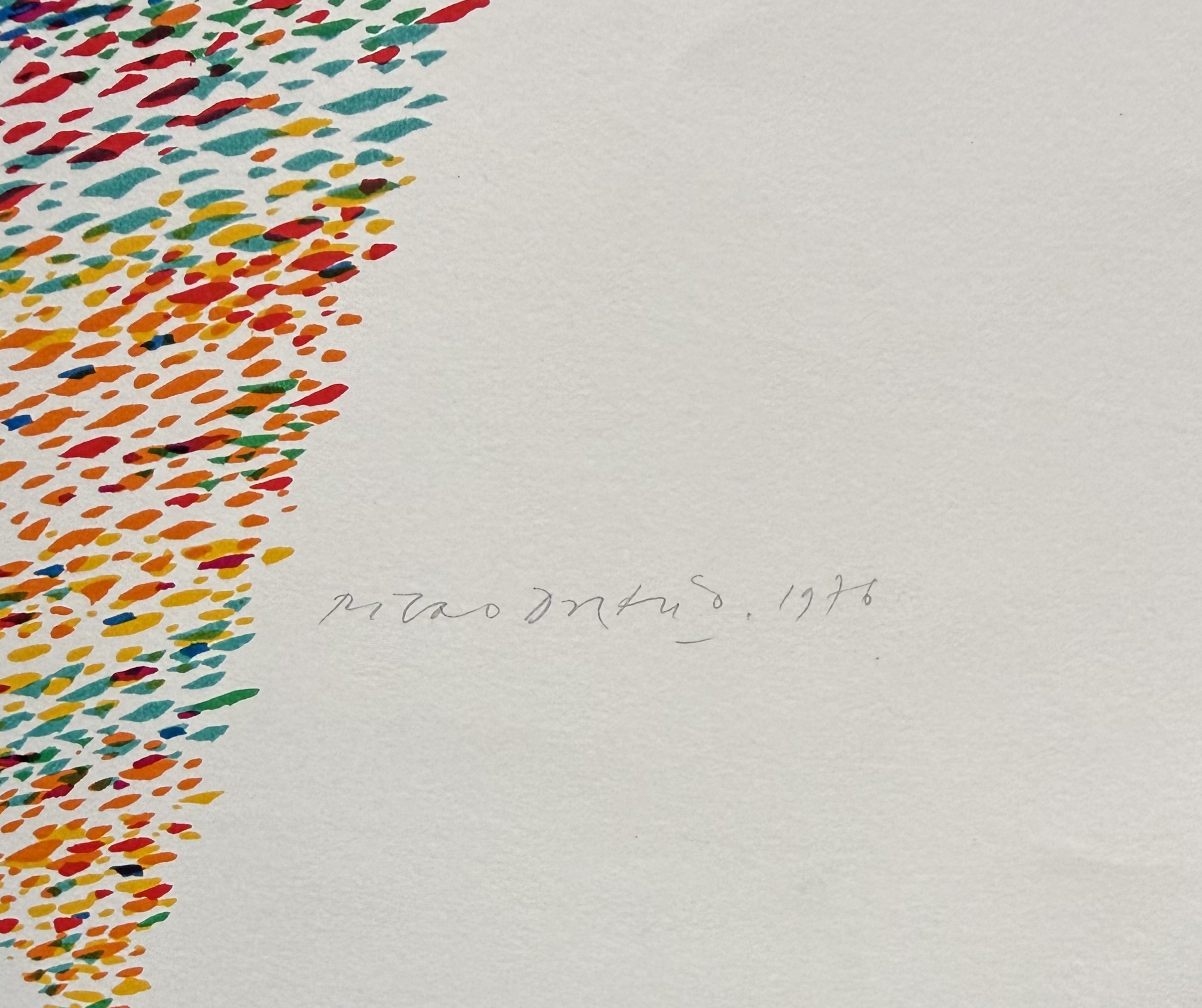 Piero Dorazio : Pfeilspitze der Ada, 1976 (Hand-signed)