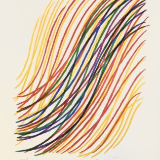 Piero Dorazio (1927–2005) & Giuseppe Ungaretti (1888–1970) Cantetto senza parole (part 2: "Non ha solo incanti") Original colour lithograph on vélin, with Ungaretti's poem Signed