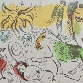 Marc Chagall : Marc CHAGALL Le cheval vert, 1973