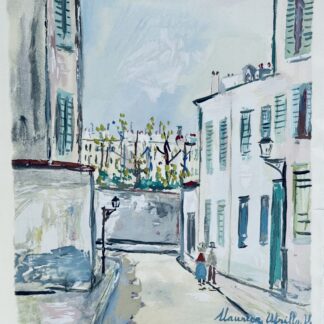 Maurice Utrillo - Rue Cortot, Montmartre, 1950