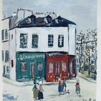 Maurice Utrillo - La blanchisserie de la Bastille, 1950