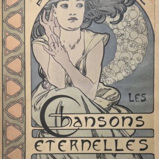 Alphonse Mucha : Chansons Eternelles, 1898 (Original lithograph cover)