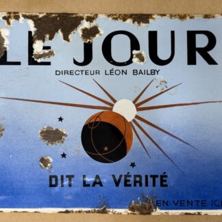 A.M. Cassandre - Le Jour dit la vérité, c. 1933 (enamel advertising plaque)
