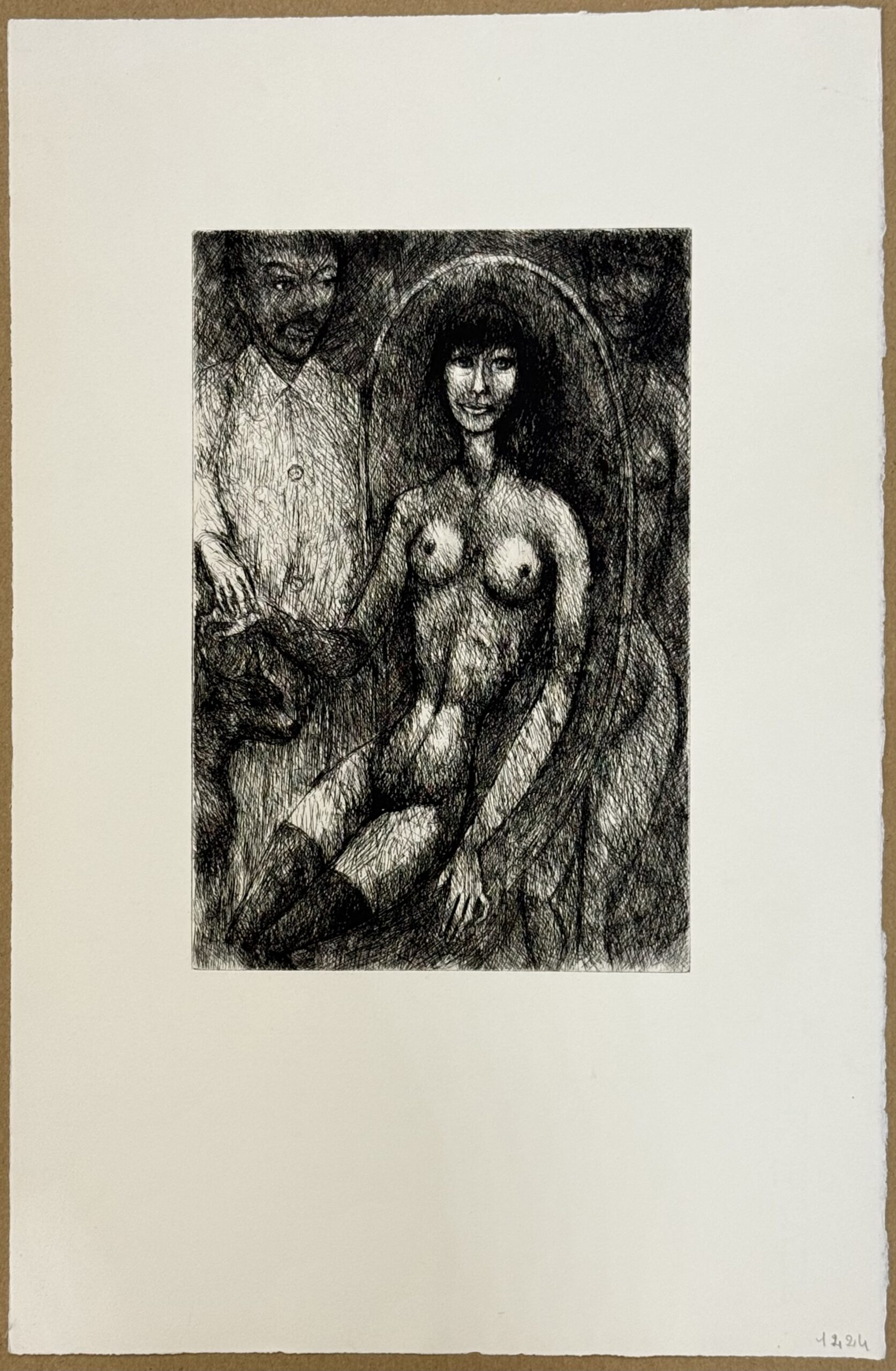 Édouard Goerg : Lot of two original etchings, c.1960 - Image 2