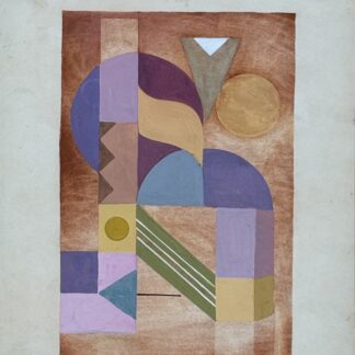 Anonymous, 20th century — in the style of Wassily Kandinsky : Abstract Composition, c. 1950 (Gouache on wove paper)