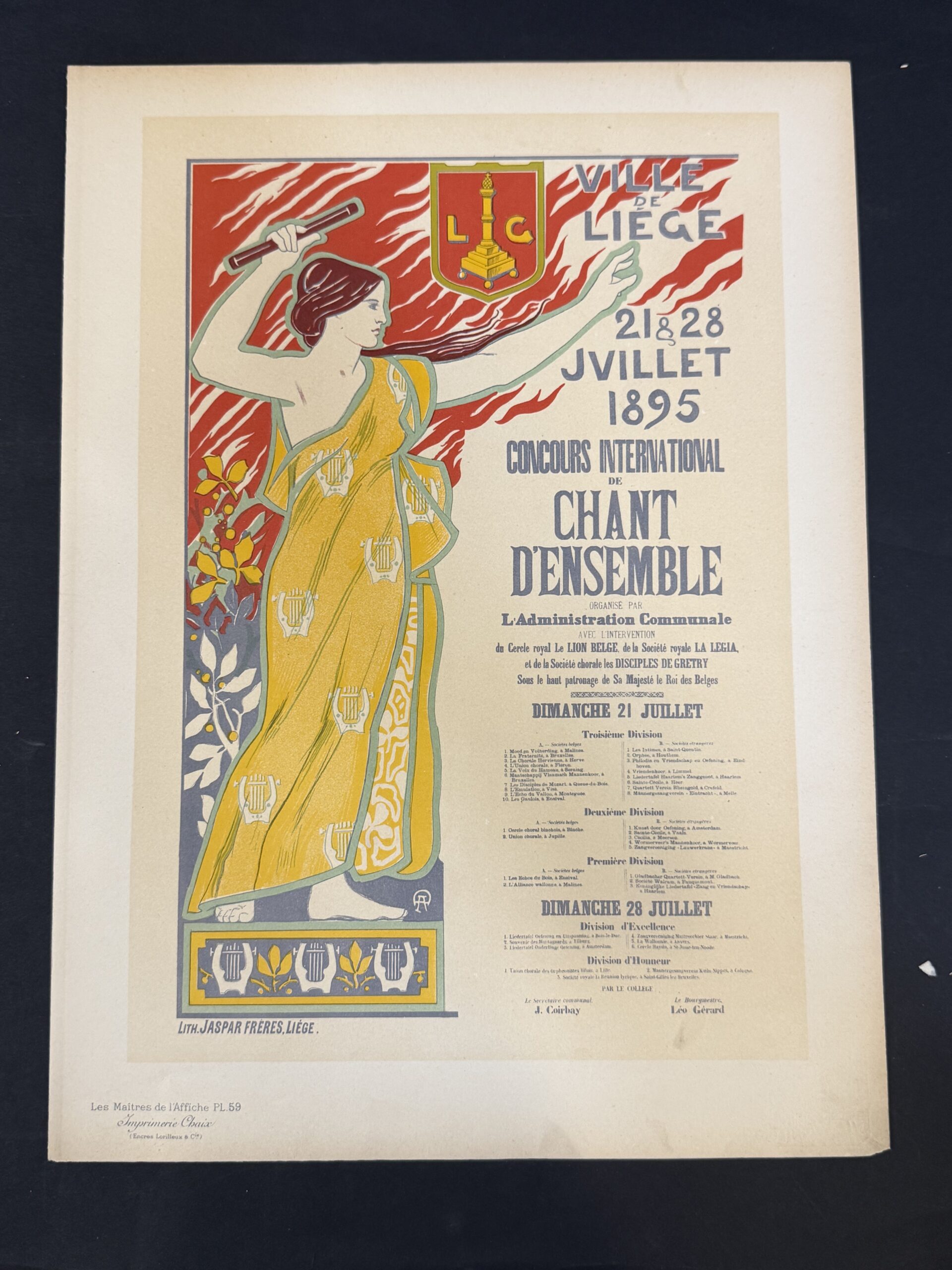 Various artists — series directed by Jules Chéret Les Maîtres de l'Affiche — set of 12 original plates, 1896–1900 - Image 11