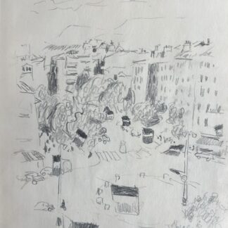 Robert Mendoze : Boulevard de Strasbourg à Toulon, 1969 (graphite)