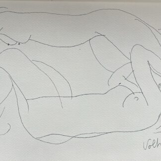 Antoniucci Volti (1915–1989) Deux nus allongés (descriptive title), undated Pencil