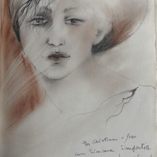 Marco Borgianni : Tête de femme (Head of a Woman), 1990 (Pencil and sanguine)
