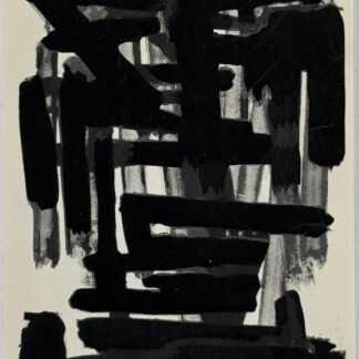 Pierre Soulages (After) - Gouaches et gravures, 1957 - Framed