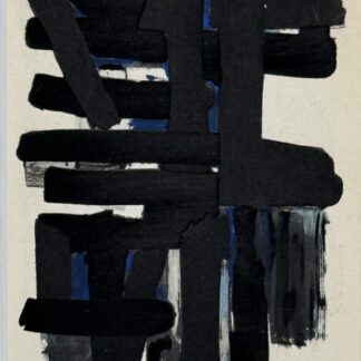 Pierre Soulages (After) - Gouaches et gravures, 1957 - Framed