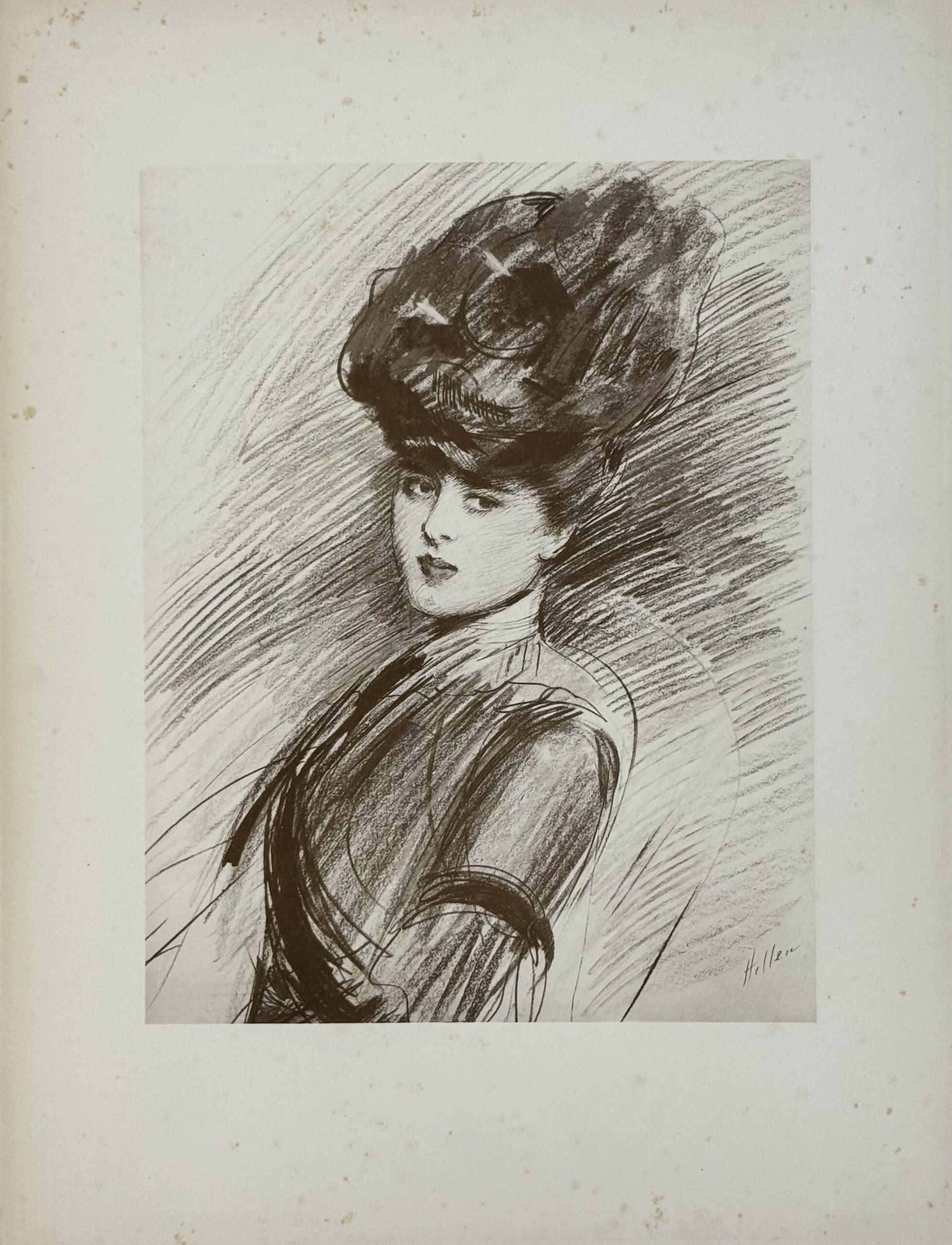 Paul César Helleu : La Parisienne (Madeleine Carlier), c. 1910 (Sagot) - Image 3