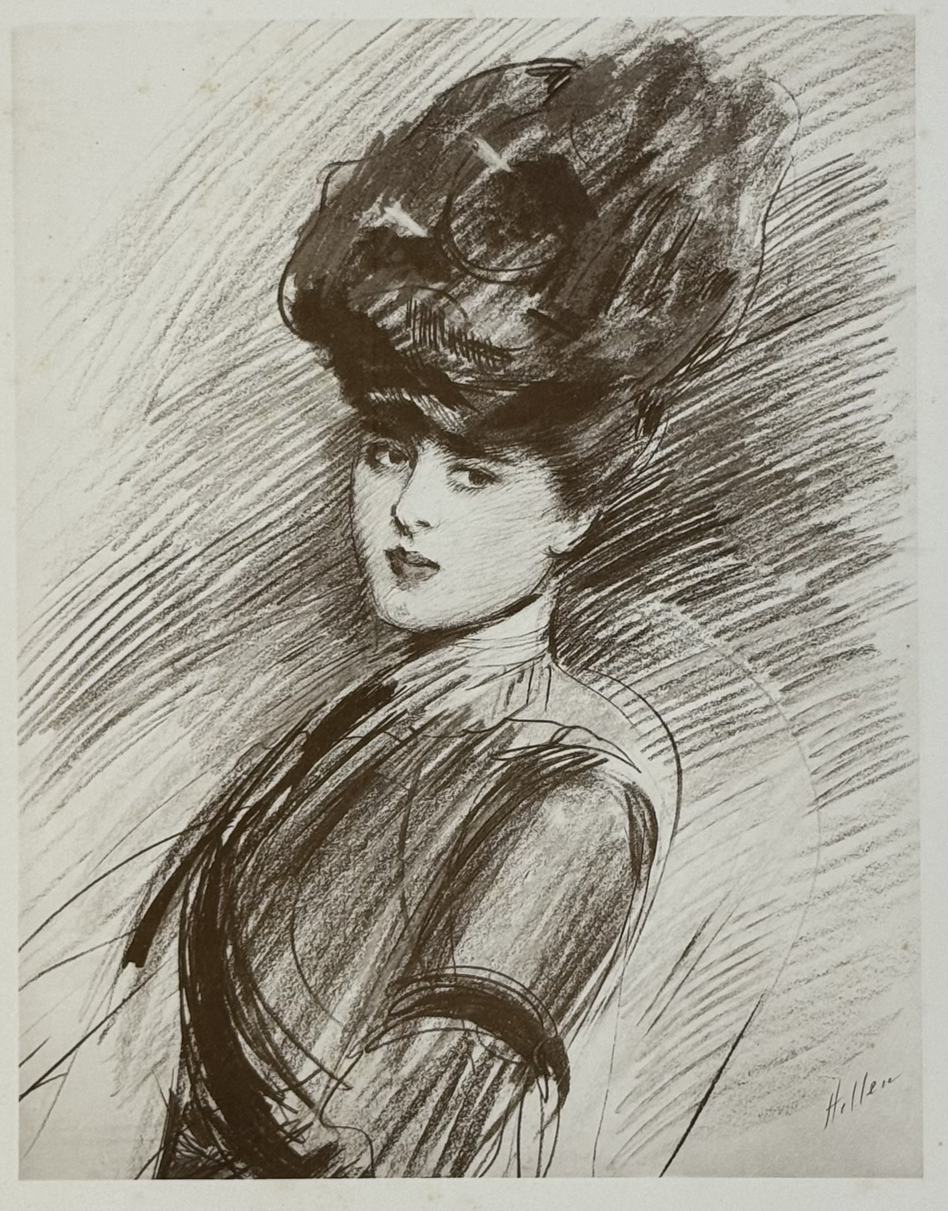 Paul César Helleu : La Parisienne (Madeleine Carlier), c. 1910 (Sagot)