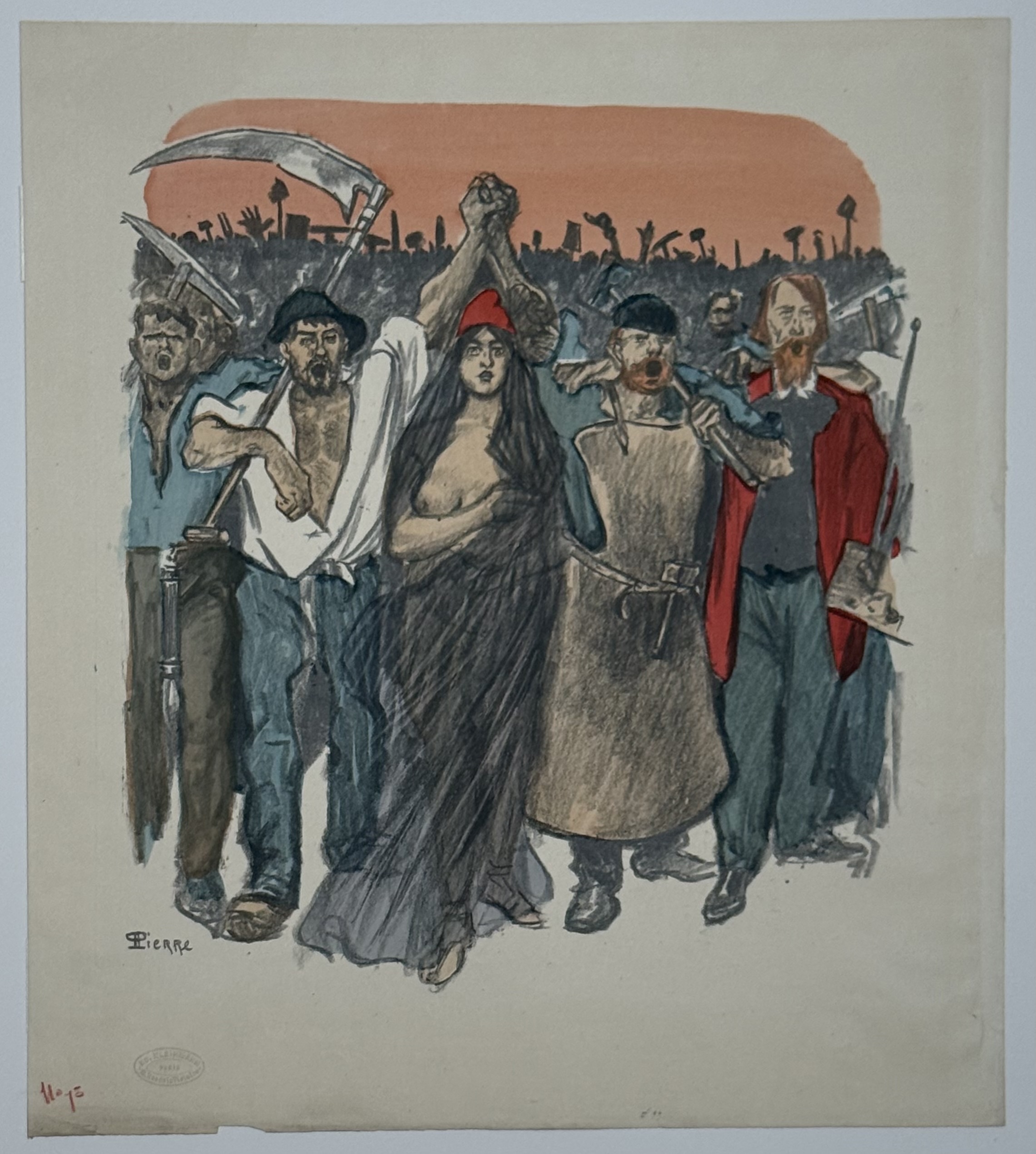 T. A. Steinlen :Le 18 Mars (The 18th of March), 1894 (Kleinmann) - Image 2