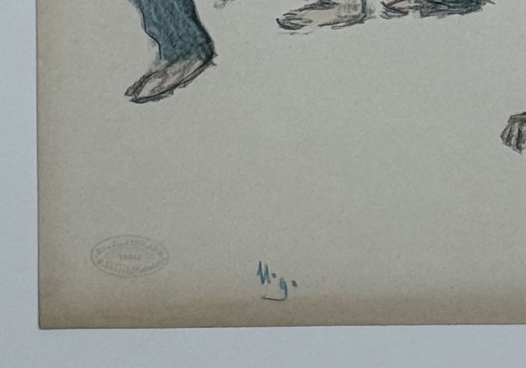 T. A. Steinlen : La Misère sous la neige (Misery in the Snow), 1894 - Image 3