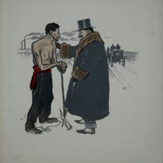 T. A. Steinlen : En Carême (Chambard Socialiste), 1894
