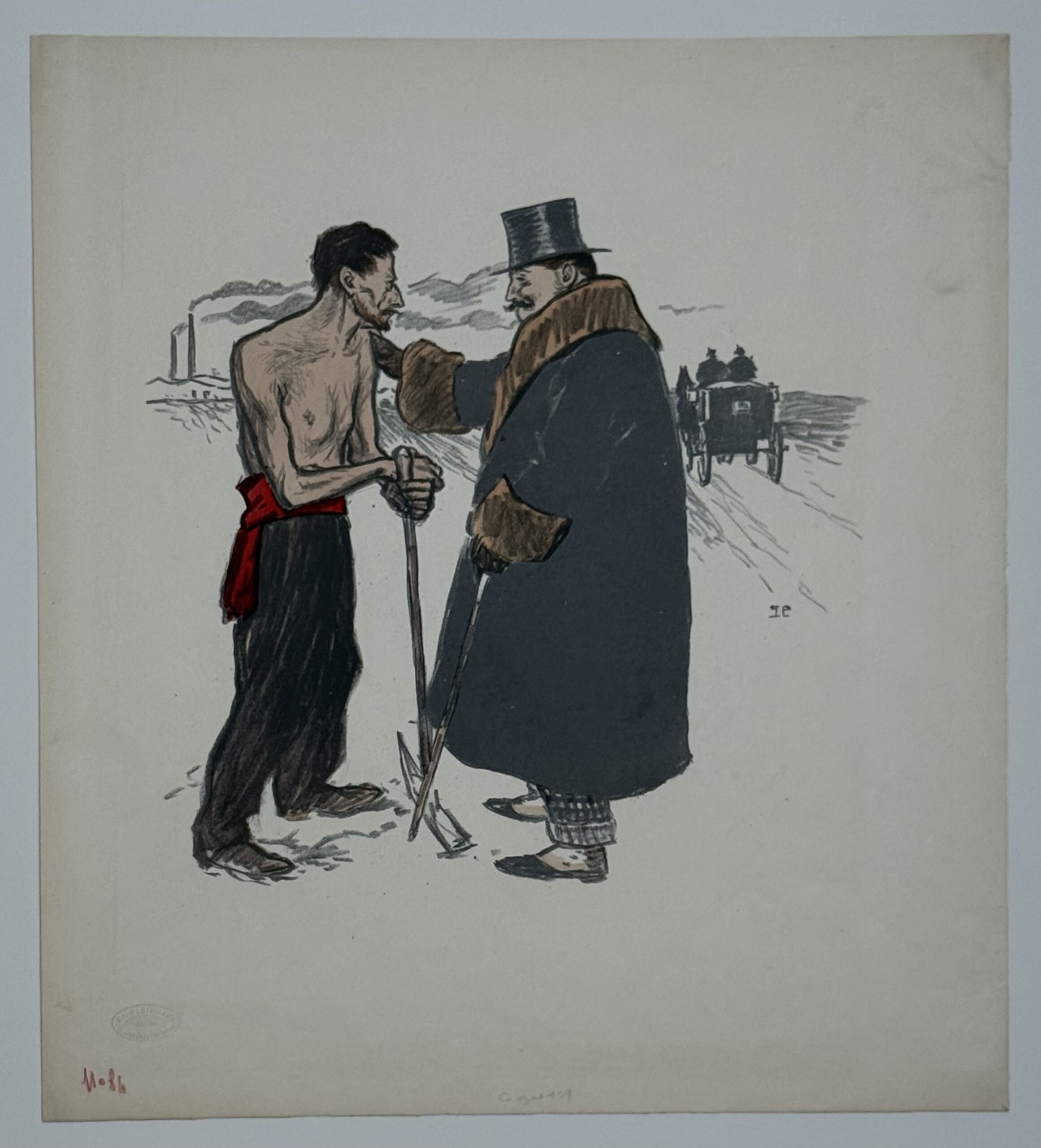T. A. Steinlen : En Carême (Chambard Socialiste), 1894 - Image 2
