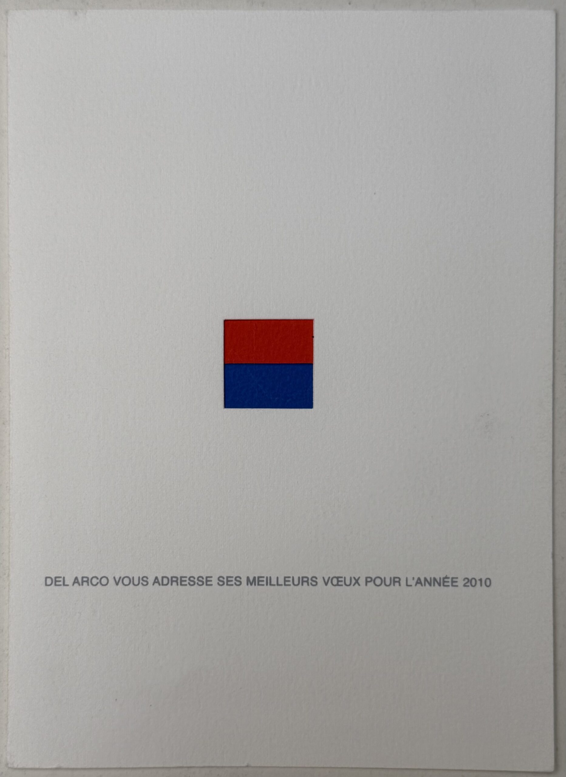 Satoru Sato : Carte de vœux de l'Atelier Del Arco, 2010 - Signée à la main – Image 2