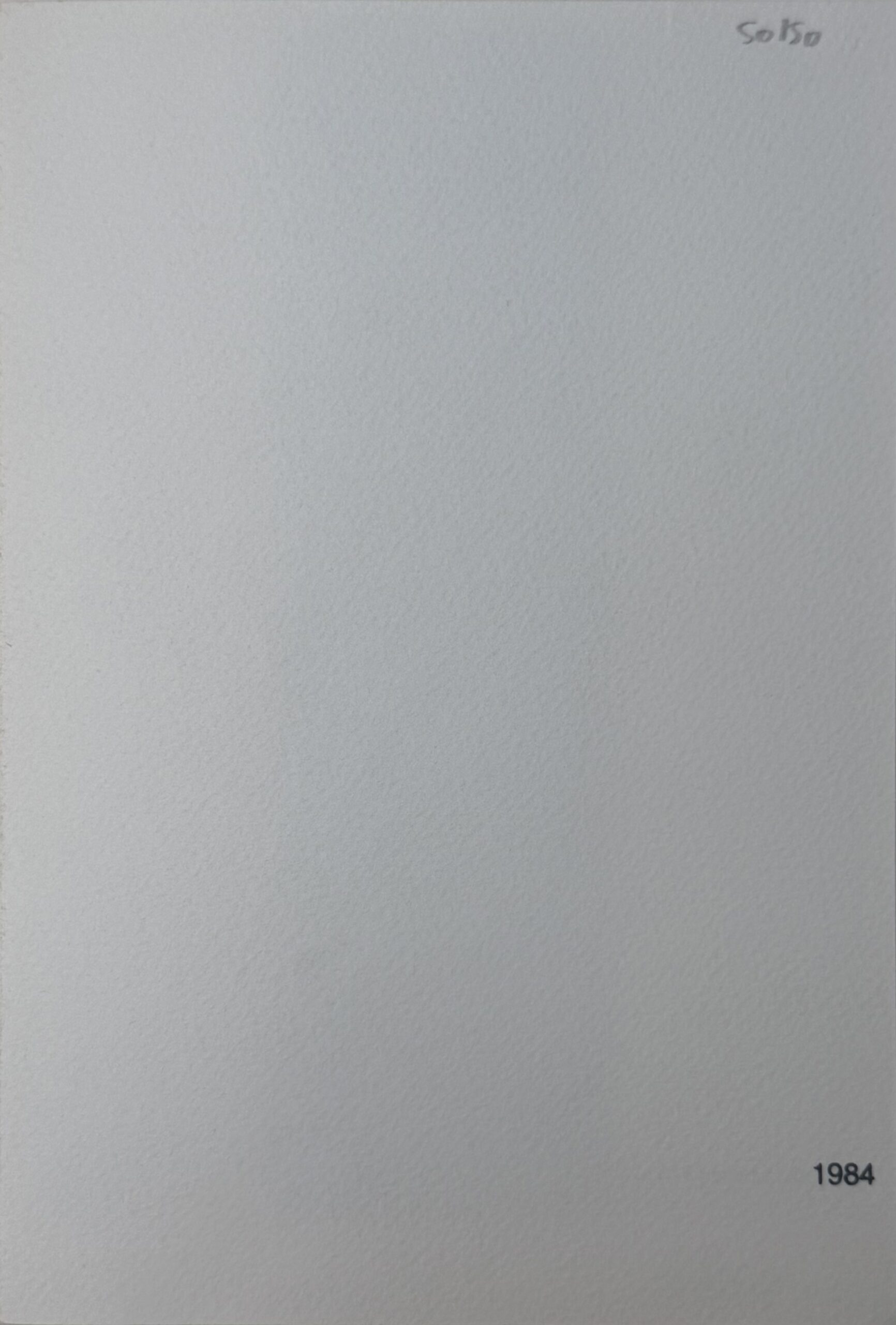 Luc Peire : Carte de vœux de l'Atelier Del Arco, 1984 - Signée à la main – Image 3