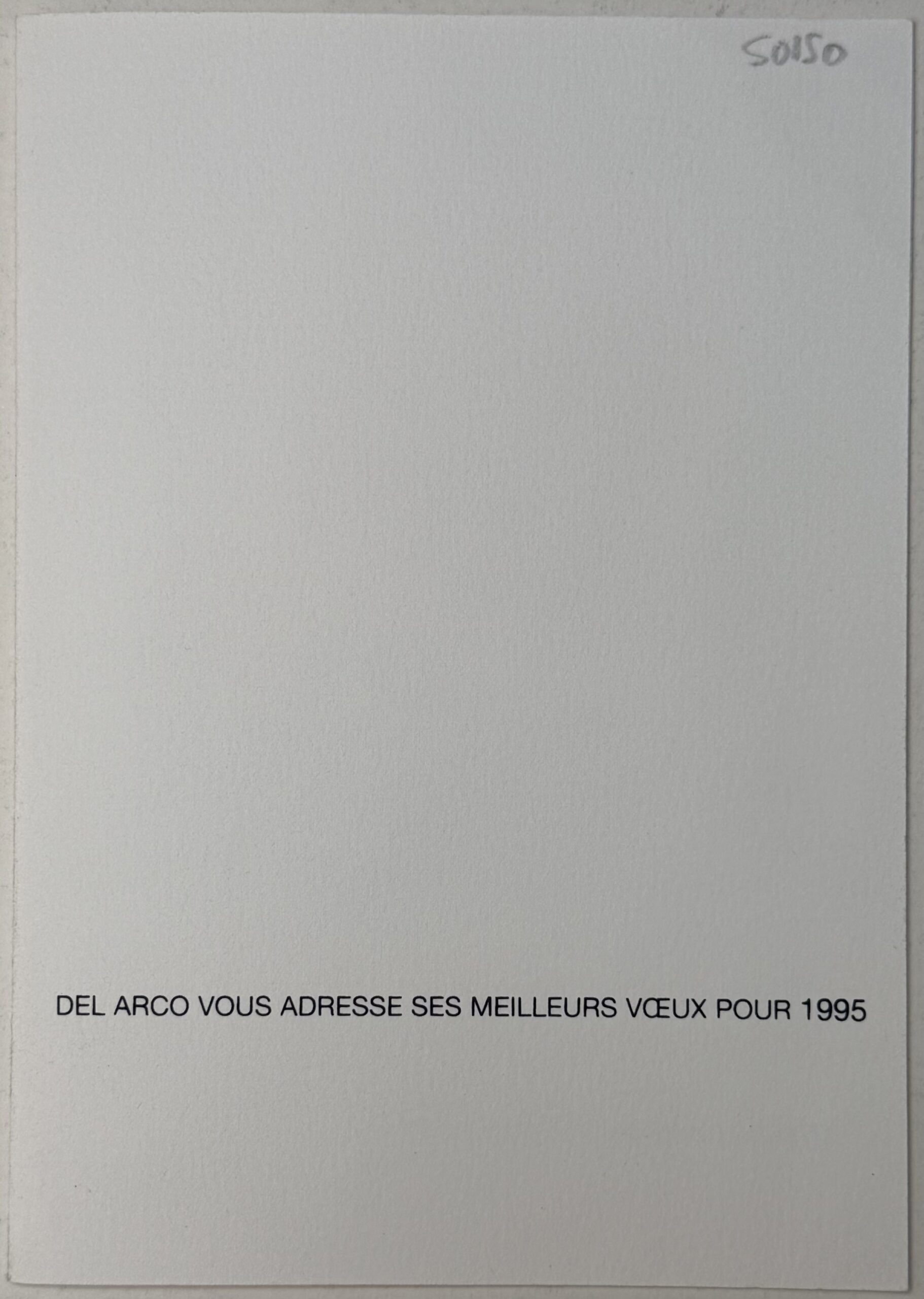Aurelie Nemours : Greeting Card of Atelier Del Arco, 1986 - Hand Signed - Image 3