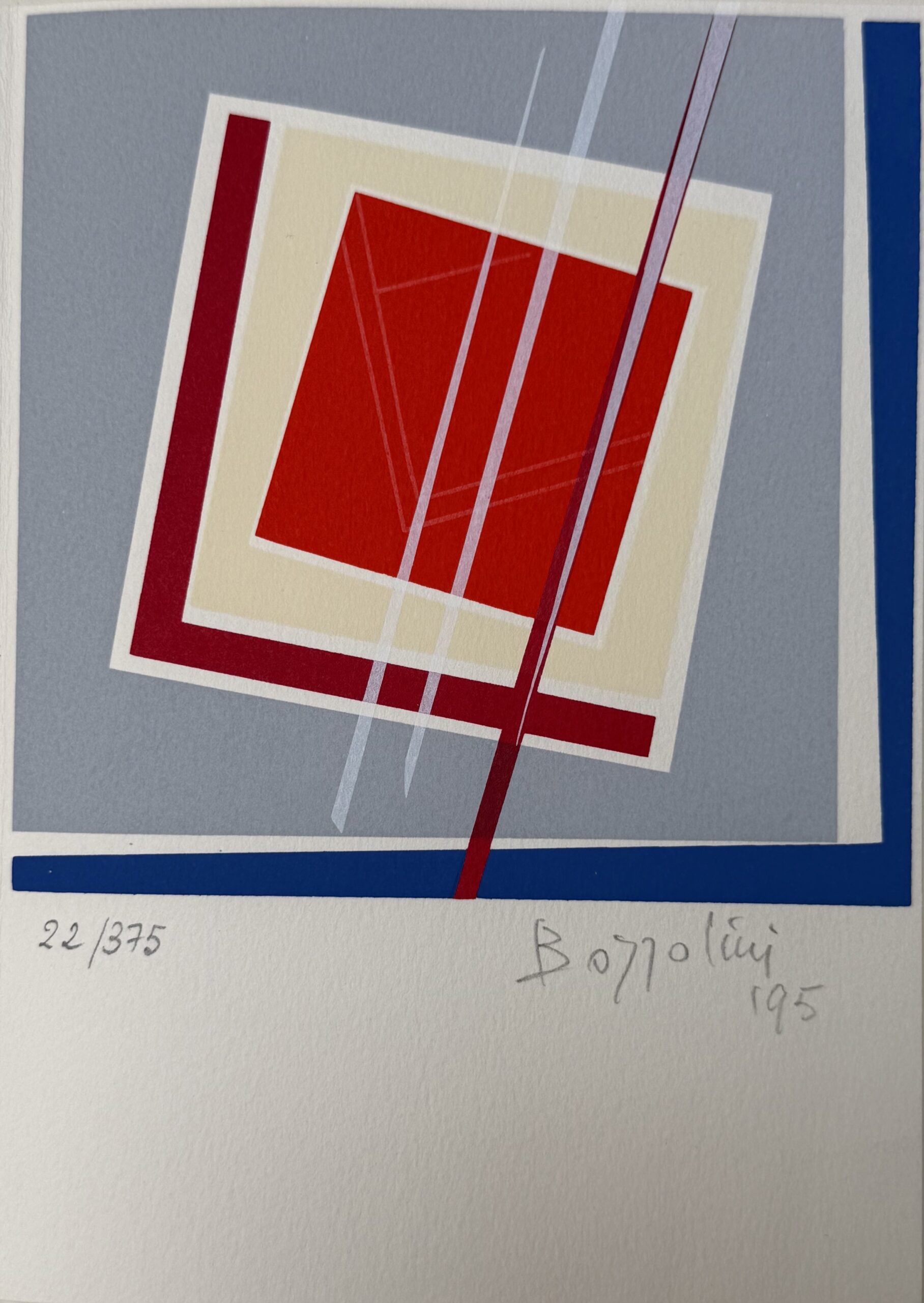 Silvano Bozzolini : Greeting Card of Atelier Del Arco, 1995 - Hand Signed