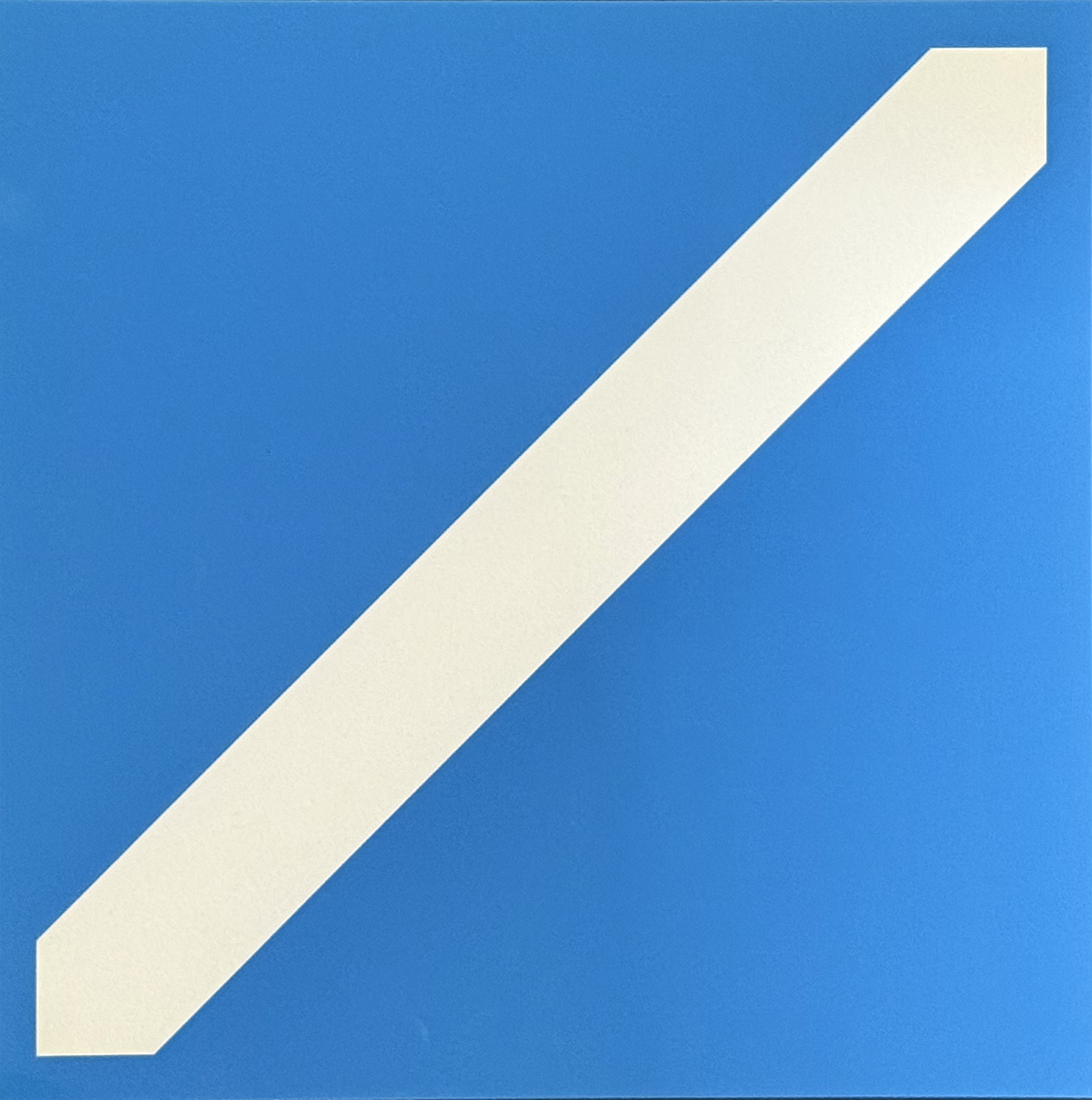 William Turnbull original screenprint from Vormen van de kleur, Stedelijk Museum Amsterdam 1966. British hard-edge abstraction. Edition of 2,200.