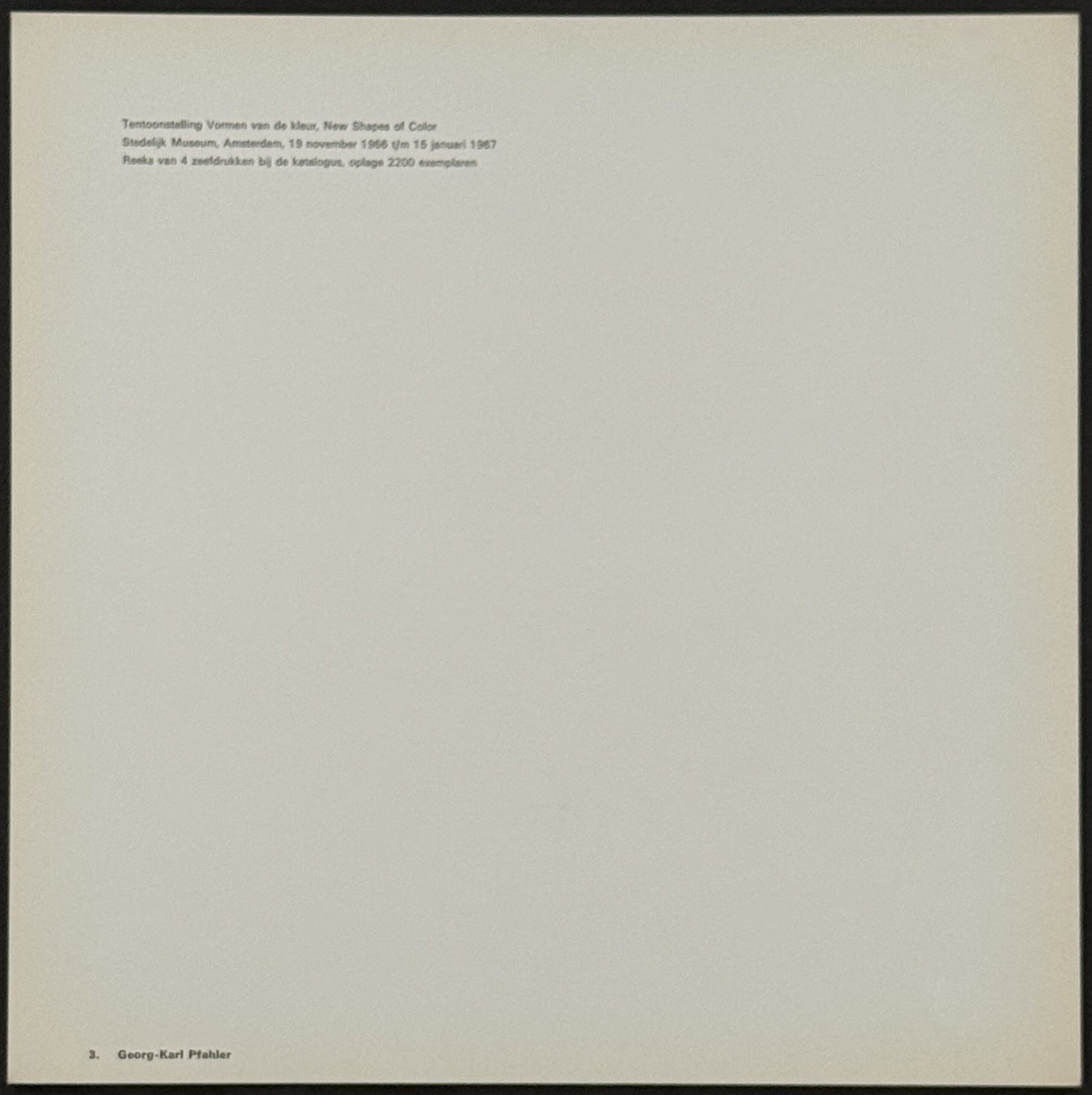 Bob Bonies : Sans titre, de Vormen van de kleur / New Shapes of Color, 1966 ( – Image 3