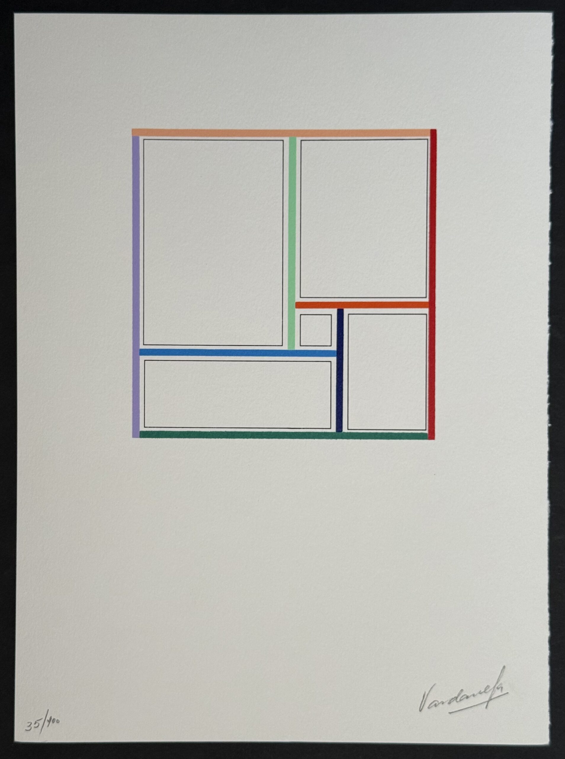 Grégorio Vardanega : Untitled, from the portfolio "Diversités abstraites", 1992 (Hand-Signed) - Image 3