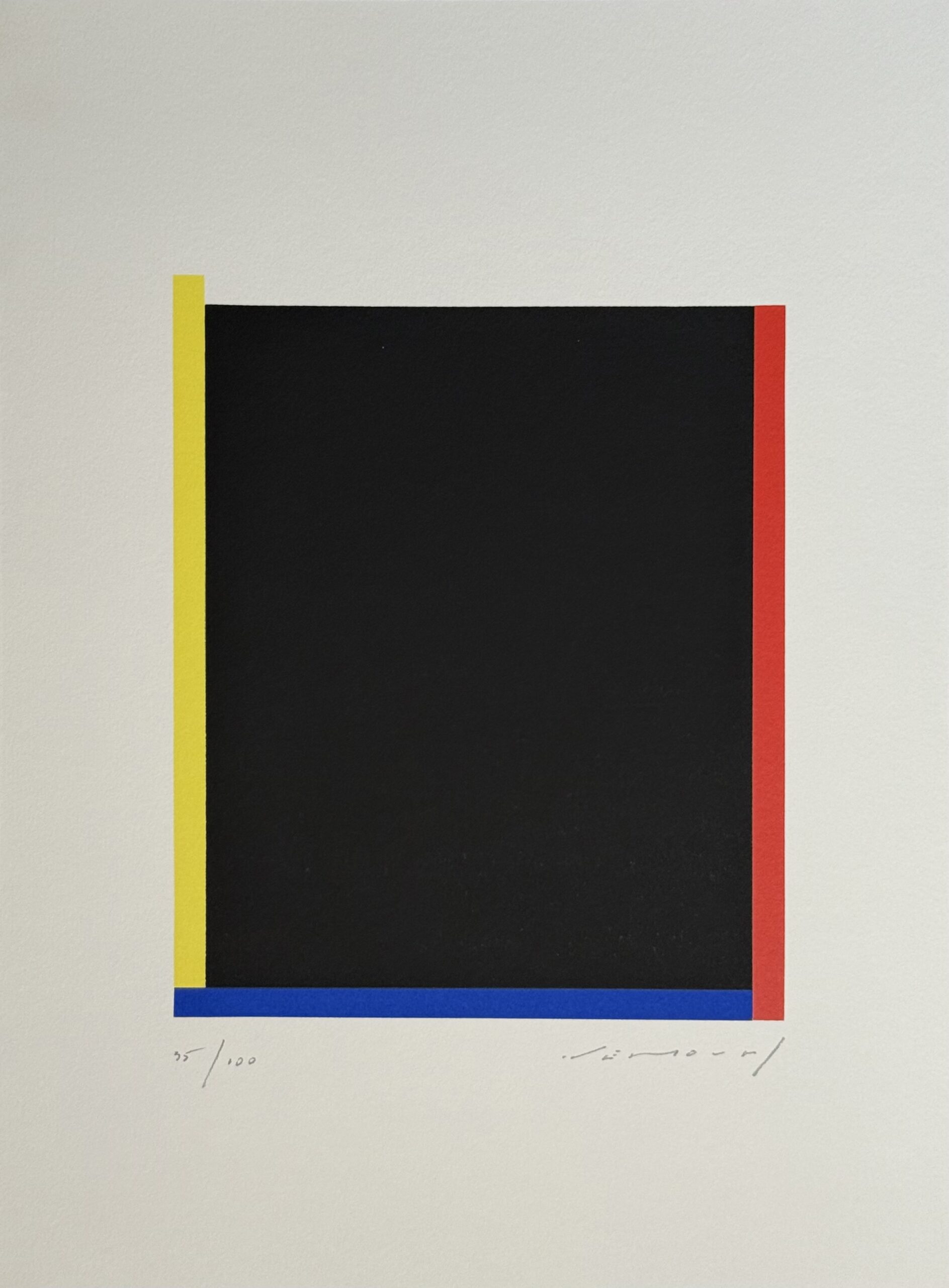 Aurélie Nemours : Untitled, from the portfolio "Diversités abstraites", 1992 (Hand-Signed)