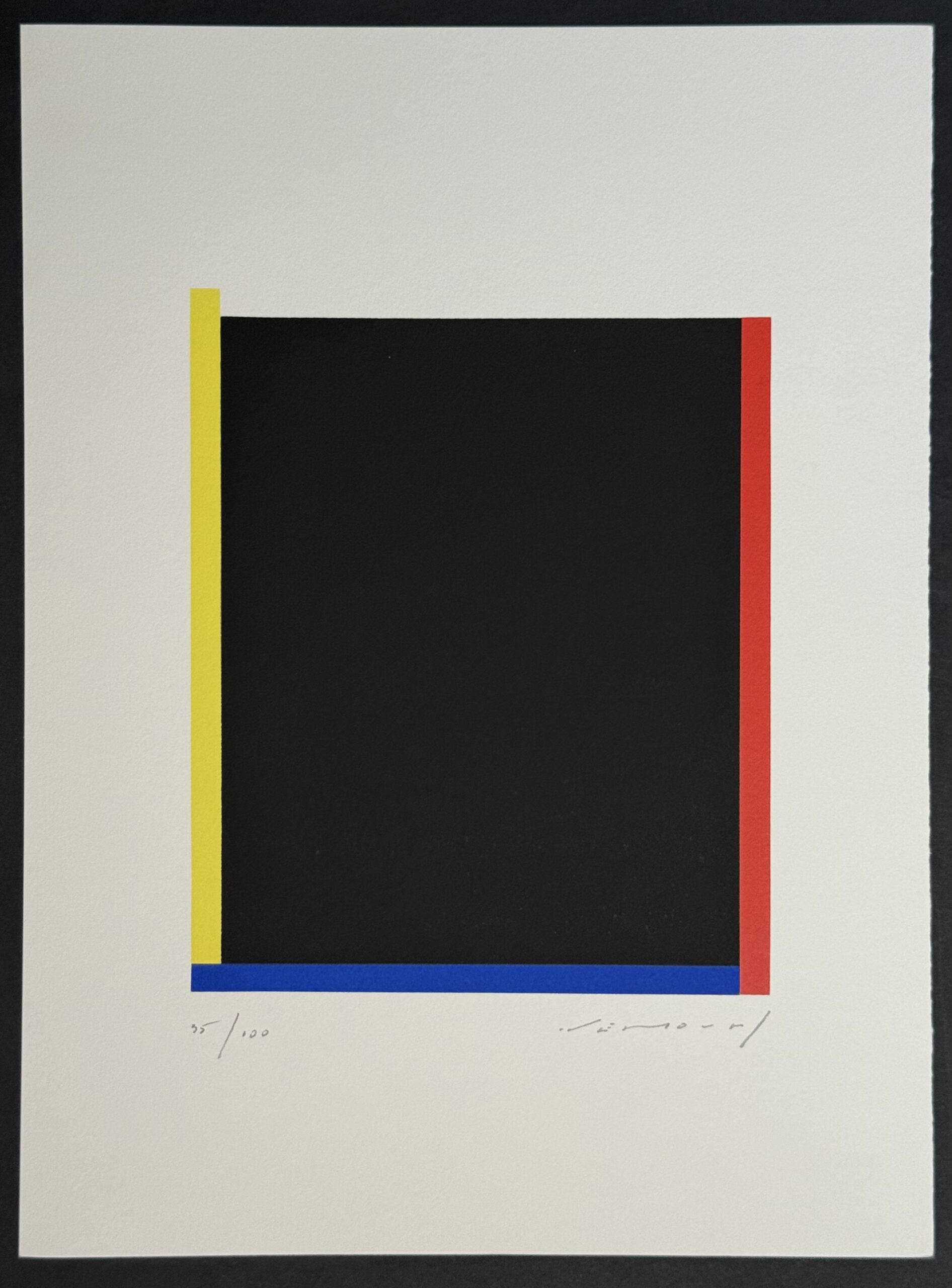 Aurélie Nemours : Sans titre, du portfolio « Diversités abstraites », 1992 (Signée) – Image 3