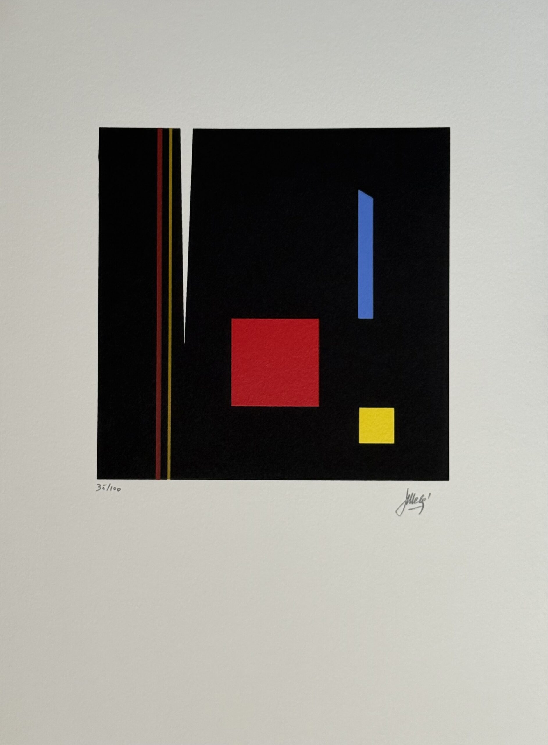 Juan Melé : Untitled, from the portfolio "Diversités abstraites", 1992 (Hand-Signed)
