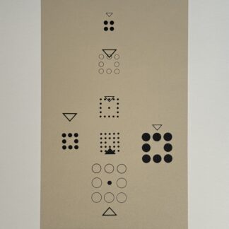 Jean Leppien : Untitled, from the portfolio "Diversités abstraites", 1992 (Hand-Signed)