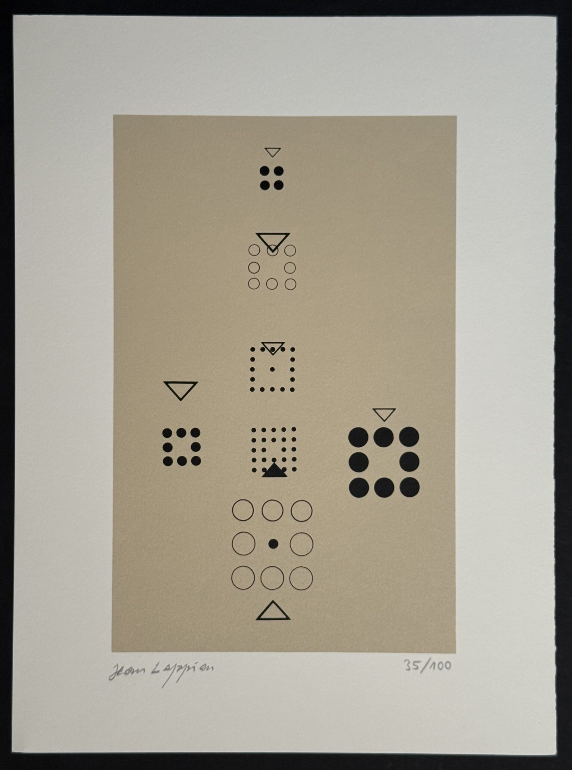 Jean Leppien : Untitled, from the portfolio "Diversités abstraites", 1992 (Hand-Signed) - Image 3