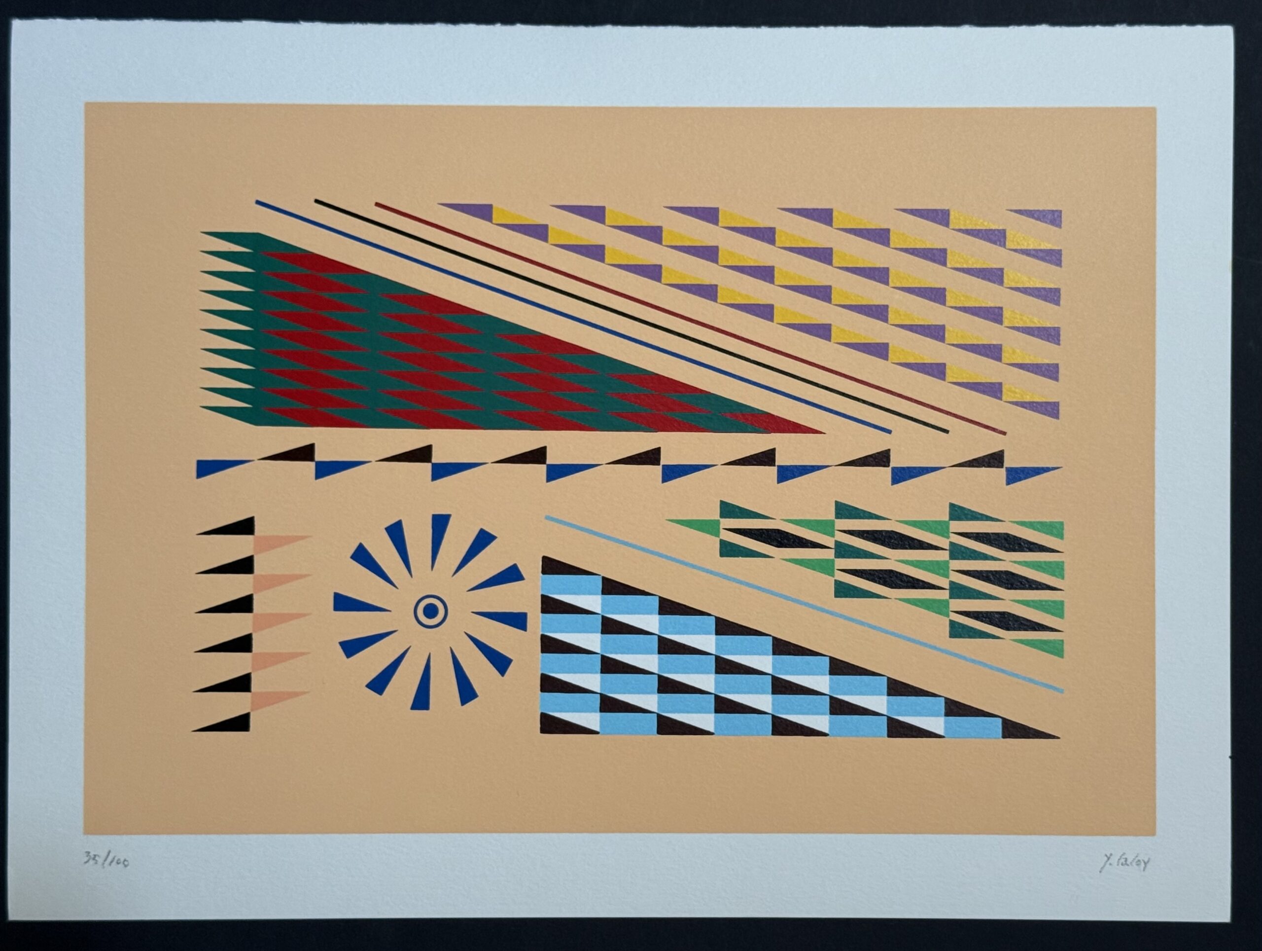 Yves Laloy : Untitled, from the portfolio "Diversités abstraites", 1992 (Hand-Signed) - Image 2