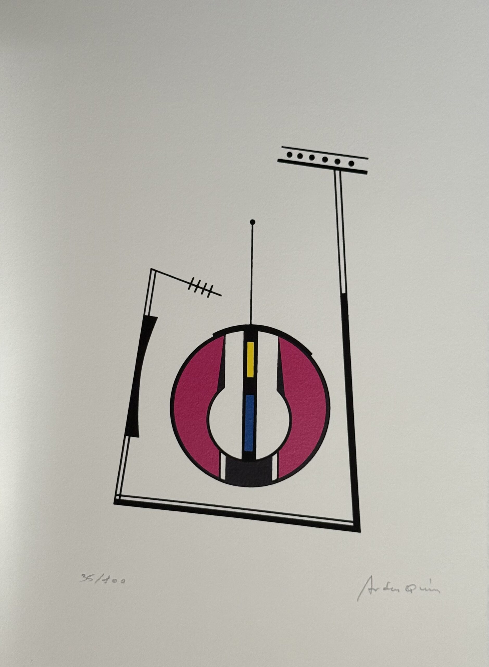 armelo Arden Quin : Untitled, from the portfolio "Diversités abstraites", 1992 (Hand-Signed)