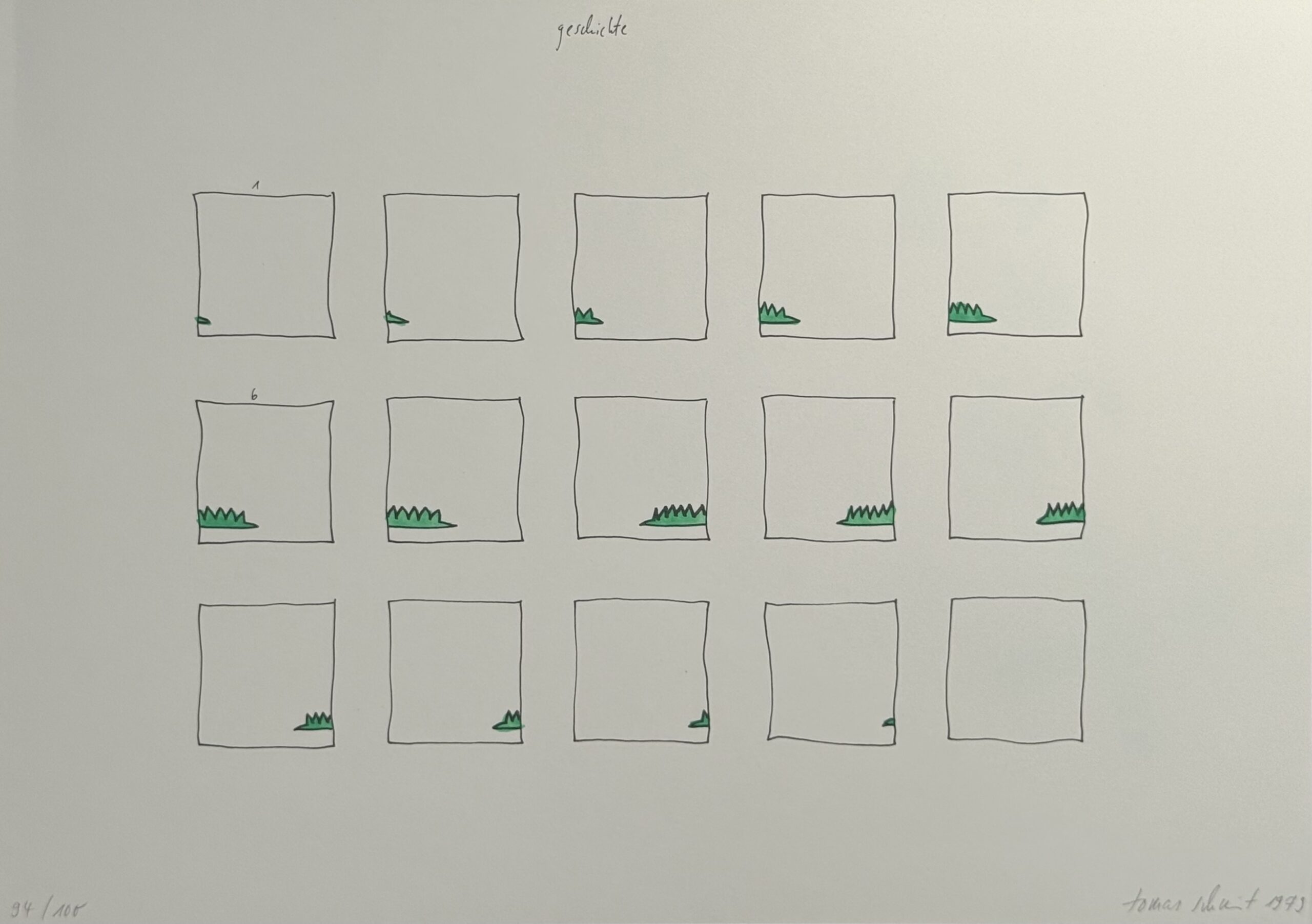 SCHMIT Tomas : Geschichte, 1979 (signé)