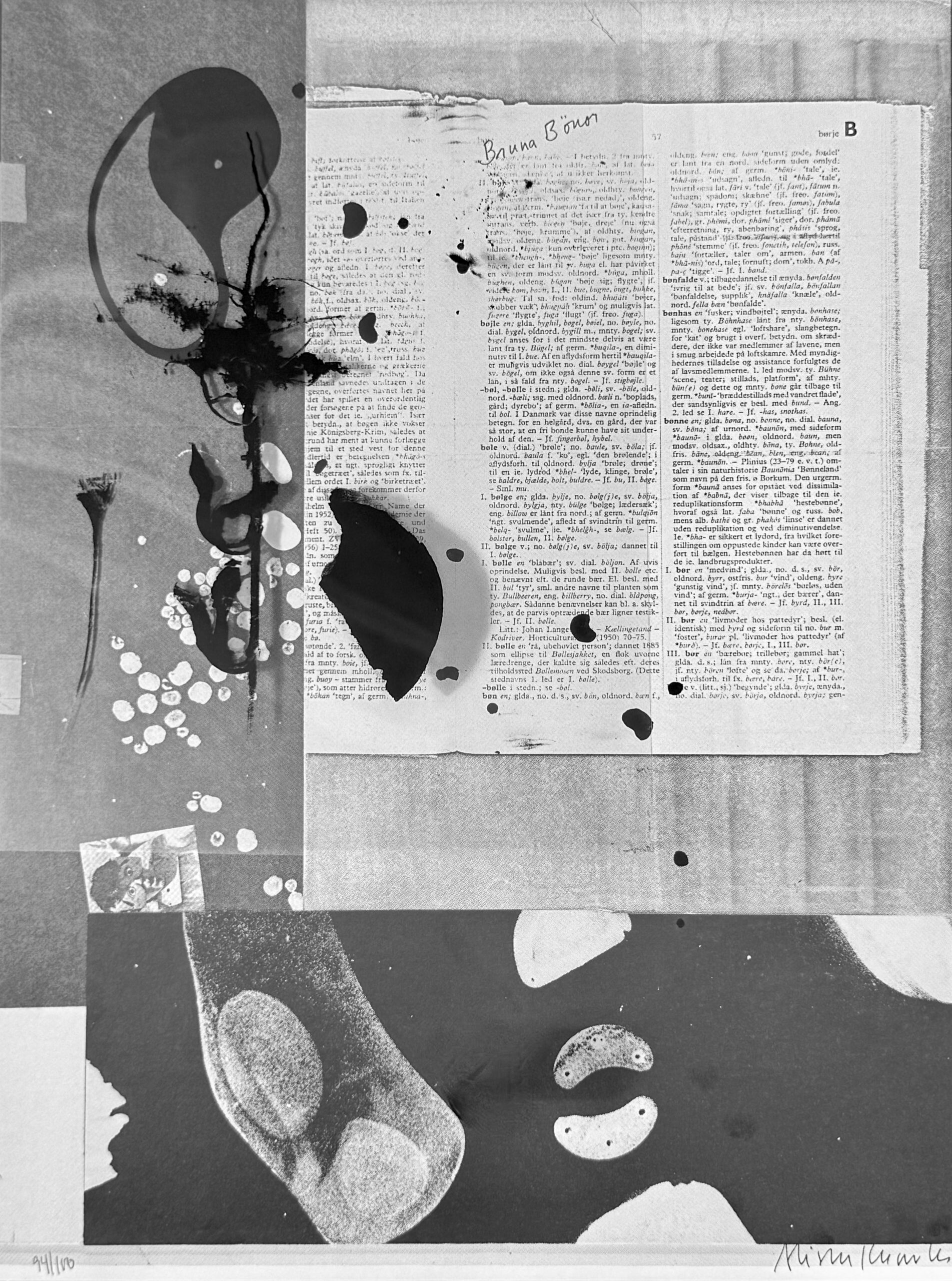 KNOWLES Alison : Bruna Bönar (Brown Beans), 1979 (Hand Signed)