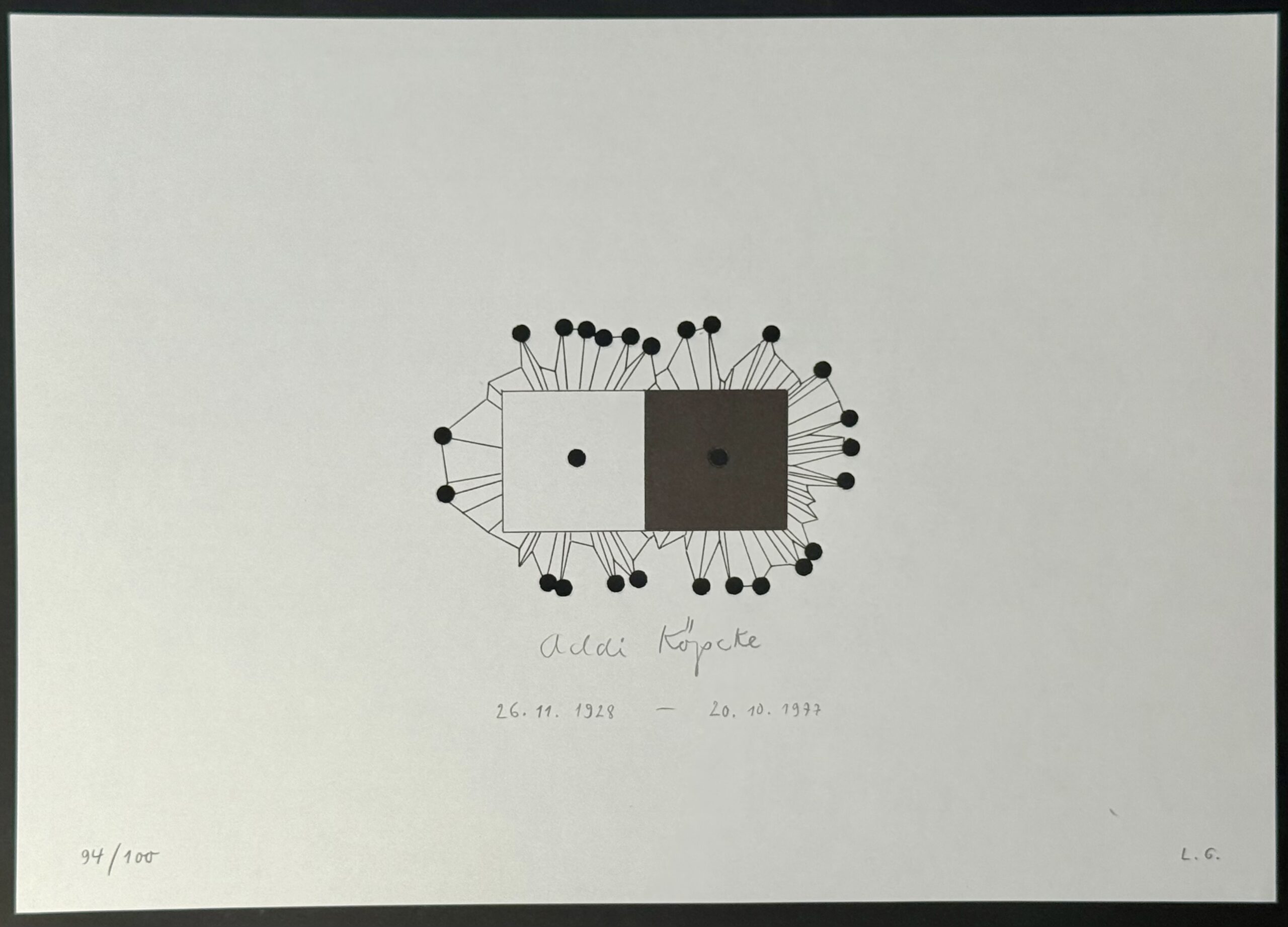 GOSEWITZ Ludwig : Addi Köpcke, 1979 (Signé) – Image 2
