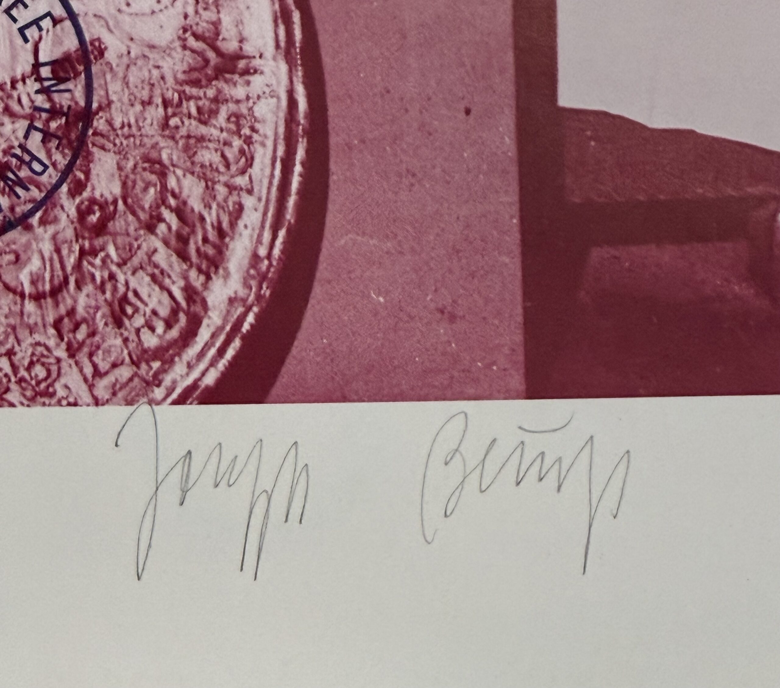 BEUYS Joseph : Hommage à Arthur Köpcke, 1979 (Signé) – Image 2