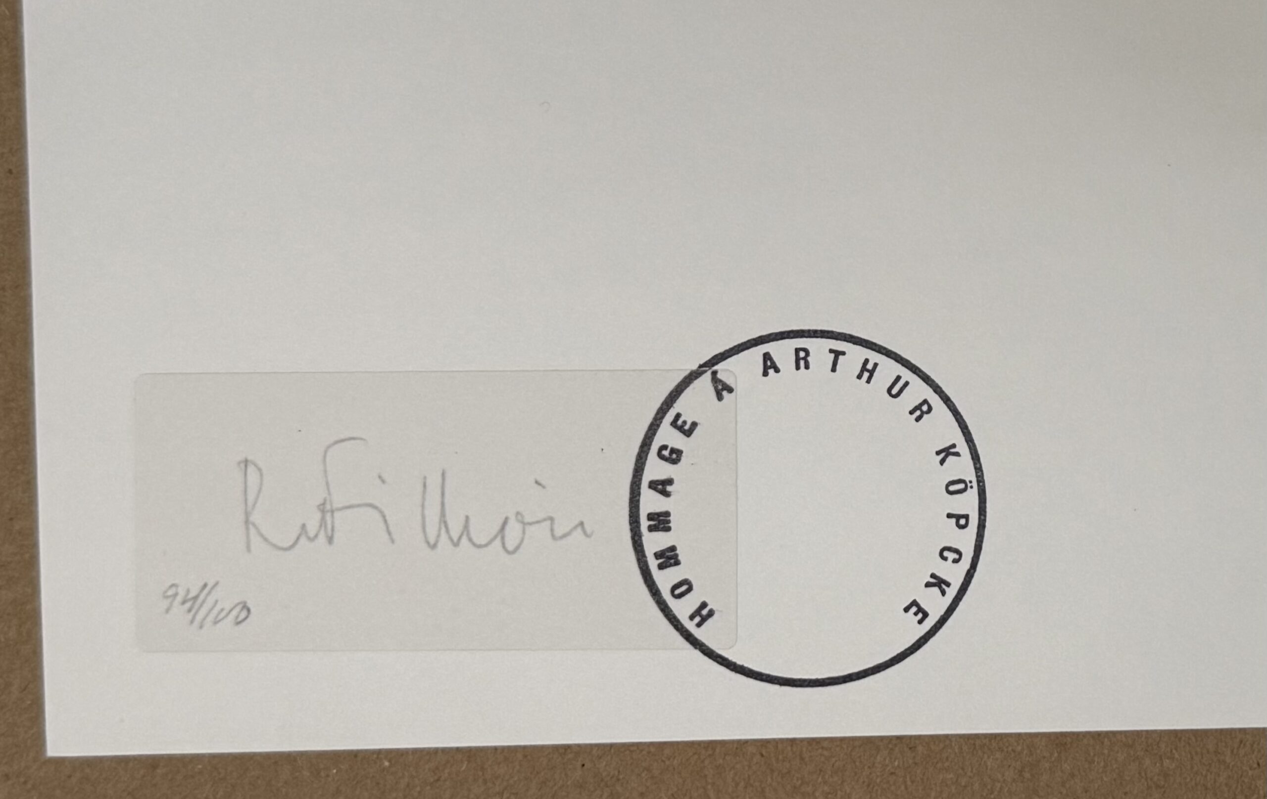 FILLIOU Robert : Imiter le chant d'un oiseau, 1979 (Signé) – Image 3