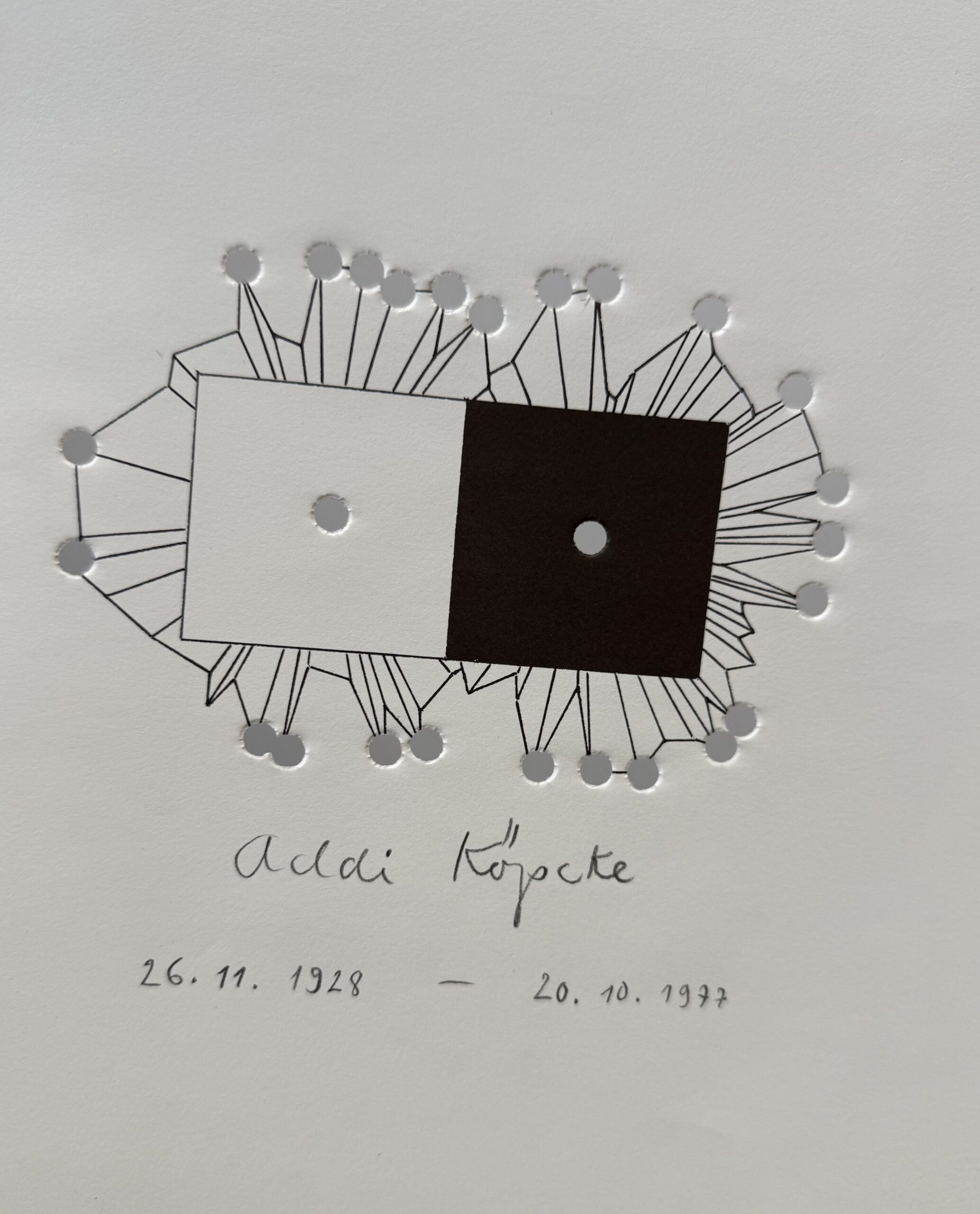 GOSEWITZ Ludwig : Addi Köpcke, 1979 (Hand Signed)