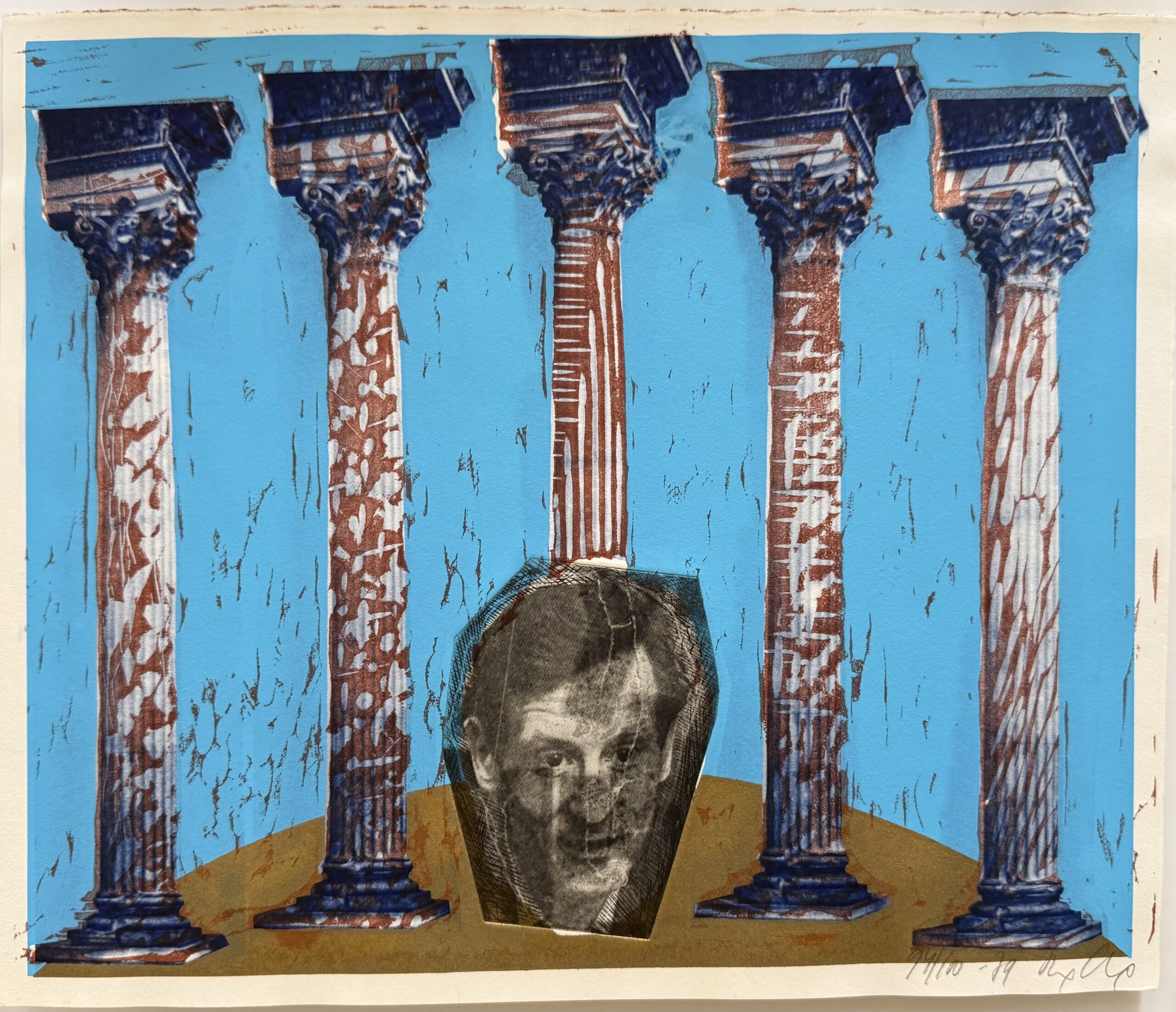 KIRKEBY Per : The Painter and his Model, 1979 (Hand Signed)