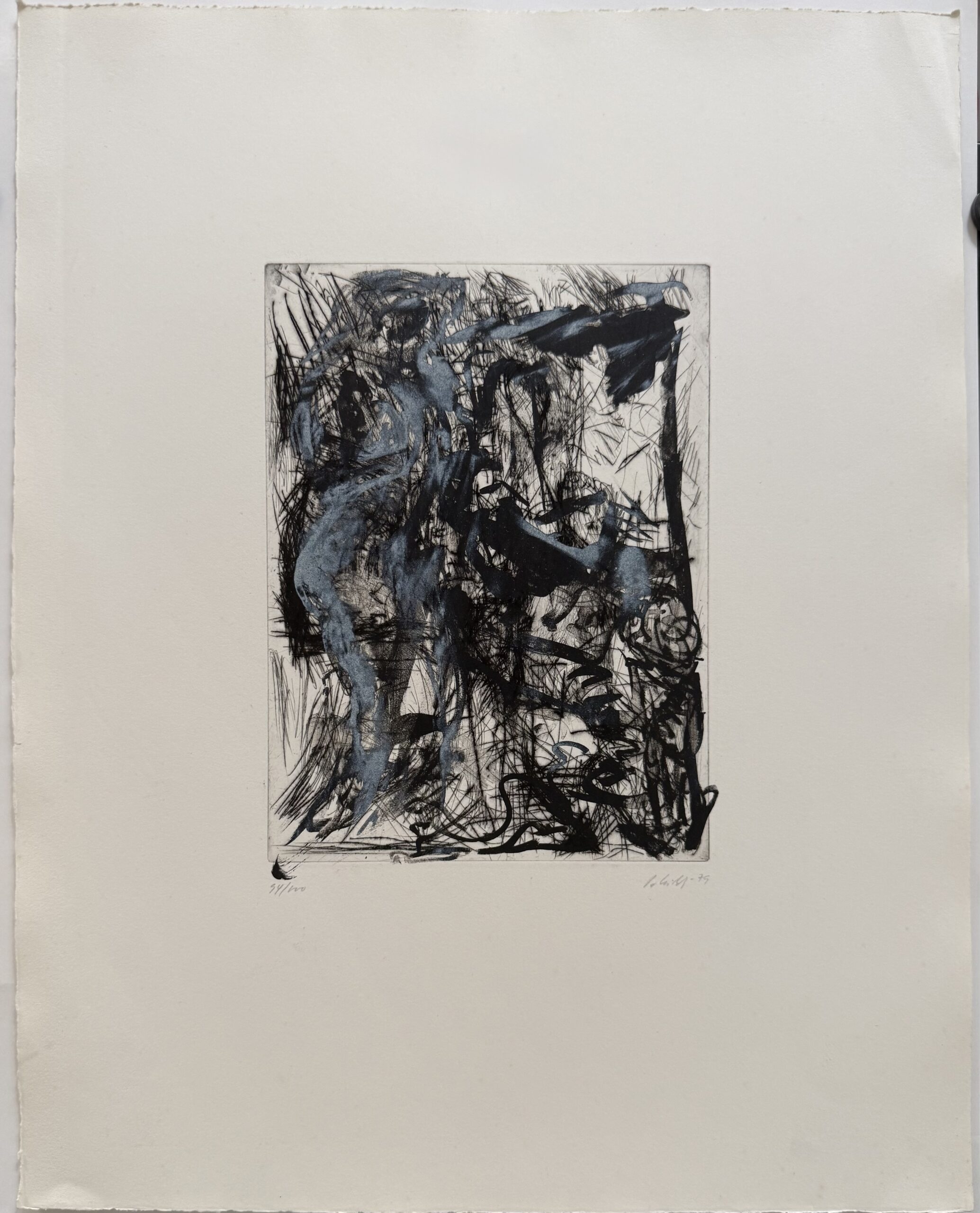 KIRKEBY Per : Le Peintre et son modèle, 1979 (Signé) – Image 3