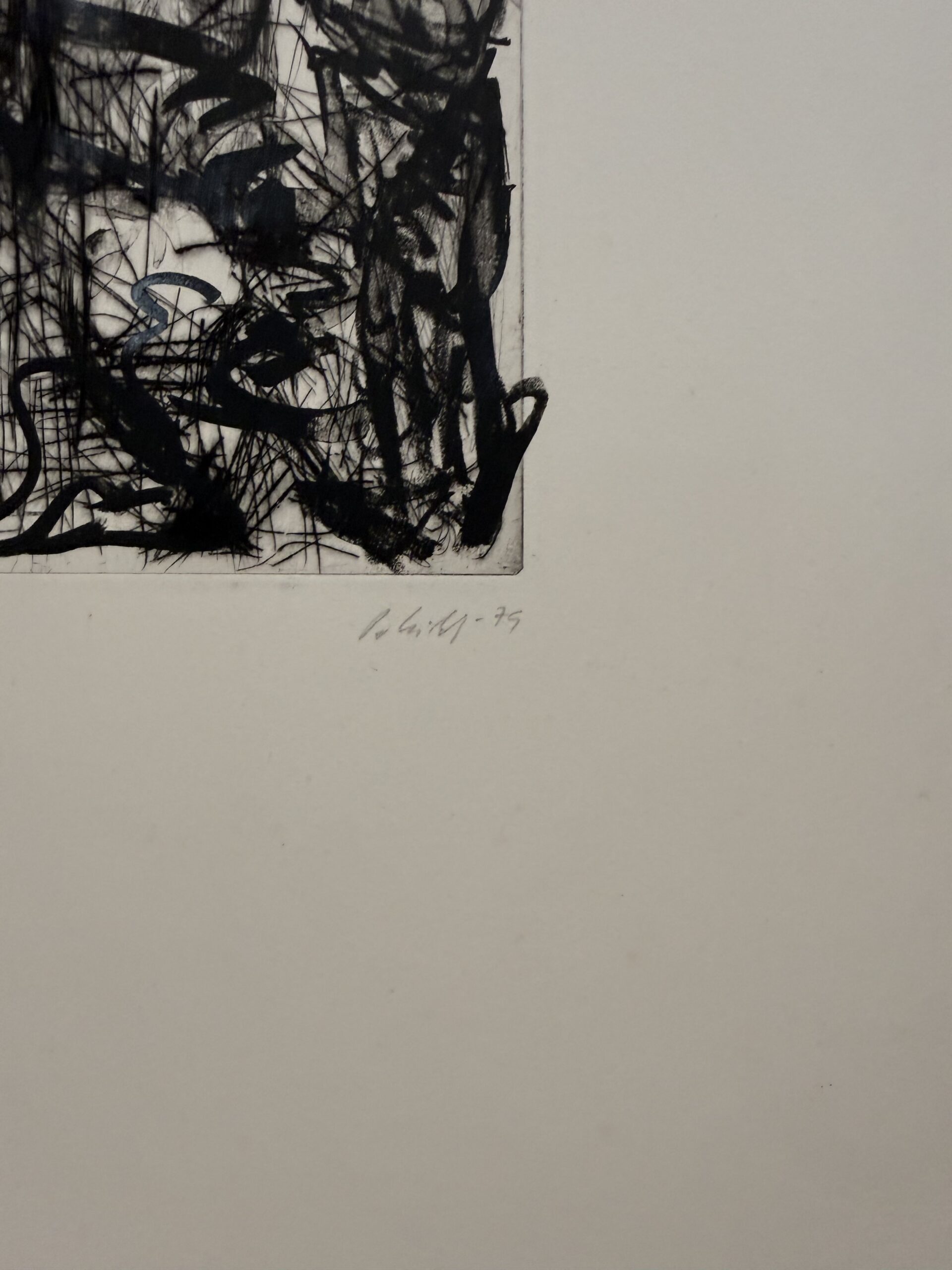 KIRKEBY Per : Le Peintre et son modèle, 1979 (Signé) – Image 2
