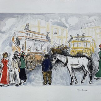 Kees VAN DONGEN : Place Pigalle, c. 1950 (plate signed)