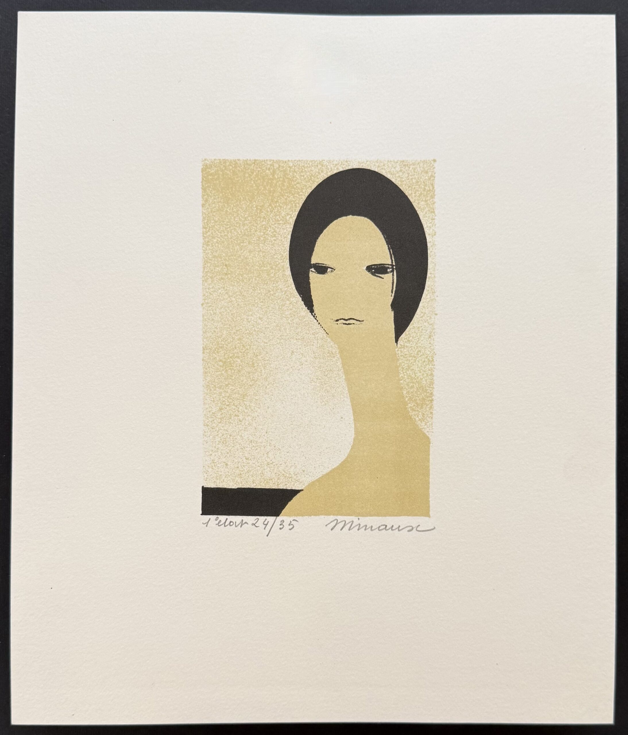 André MINAUX : Tête de jeune femme, c. 1975 (signed) - Image 2
