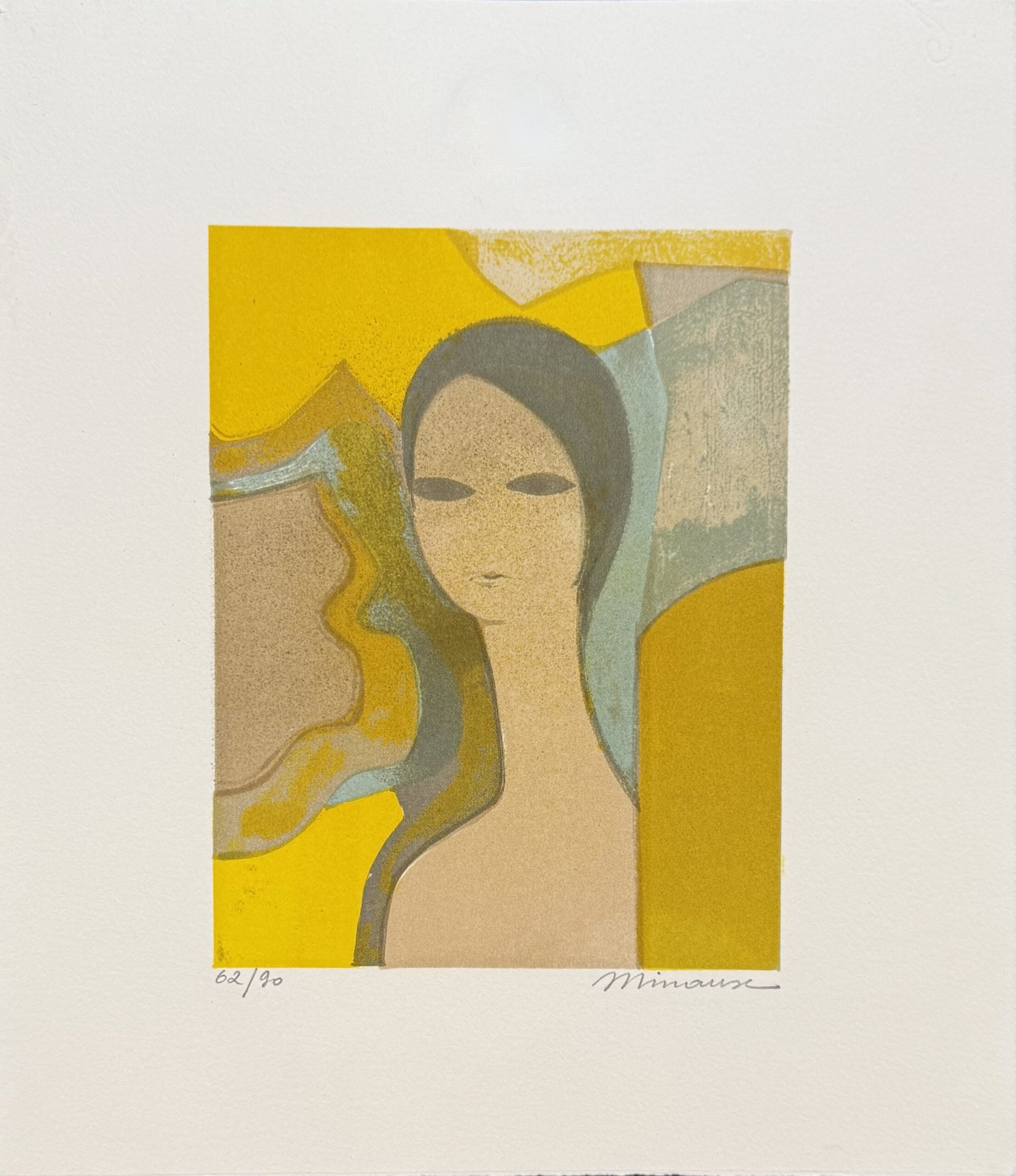 André MINAUX : Jeune femme, c. 1975 (signed)