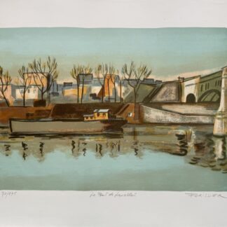 Roger FORISSIER : Le Pont de Levallois, c. 1974 (signed)