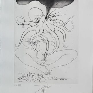 Pierre-Yves TRÉMOIS : Couple à la pieuvre, c. 1973 (signed)