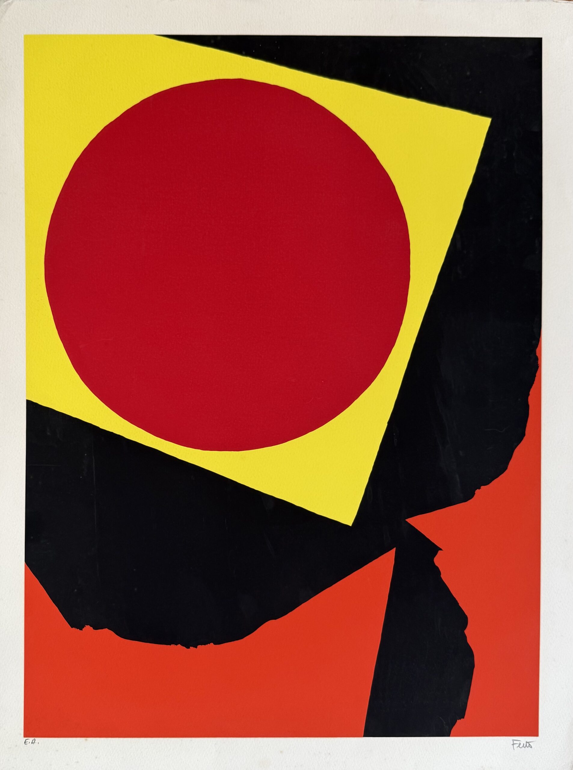 Luis FEITO : Circulo X, c. 1970 (signed)